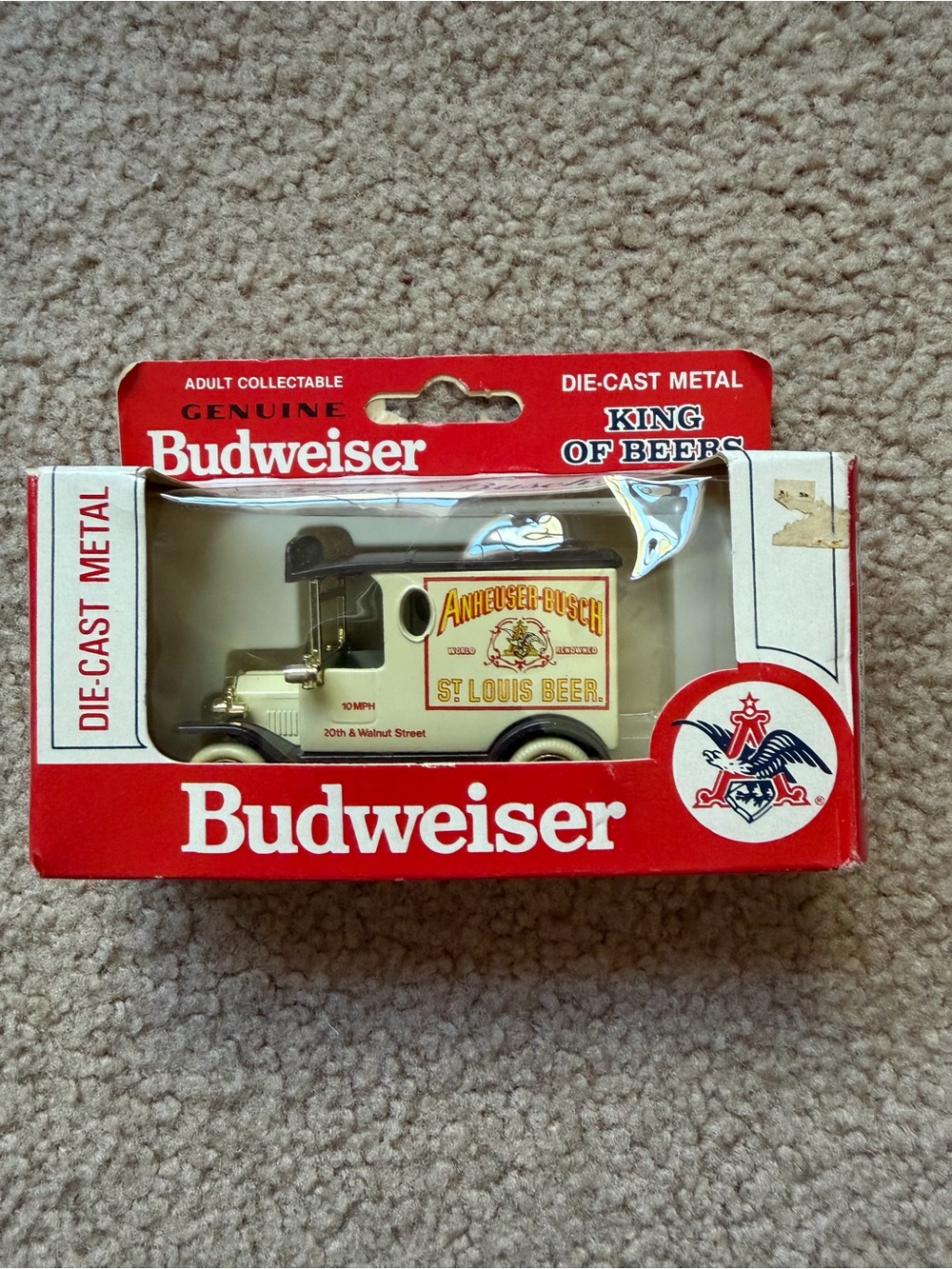 Vintage LLEDO 1979 Budweiser Models Of Days Gone 1:64 Scale Diecast Yellow Truck